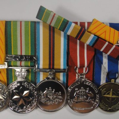 Medal of Gallantry AASM ICAT Afghanistan ADM NATO ISAF Medals + Ribbon bar