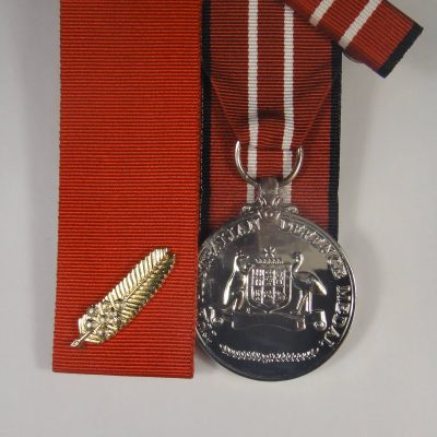 Commendation for Bravery Australian Defence Medals + Ribbon Bar