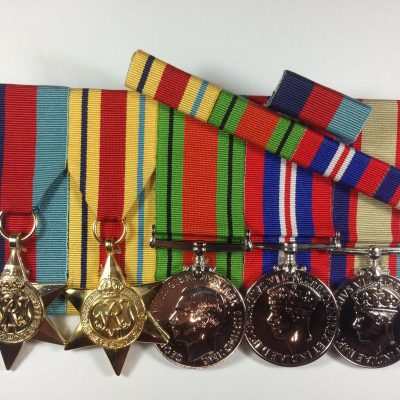 World War 2 WWII Africa Star, Defence Medal