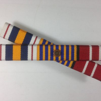Ribbon Bars National Police Service Medal, Australian Defence Medal + 1 Rosette