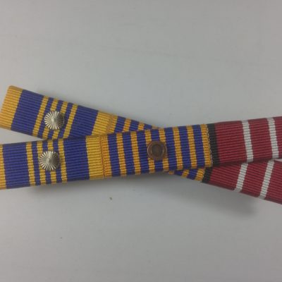Ribbon Bar, Australian Defence Long Service Medal , National Medal + 2 rosette