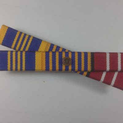 Ribbon Bar, Australian Defence Long Service Medal, National Medal + Rosette