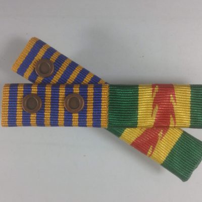 Ribbon Bars, Australian Fire Service Medal, National Medal + 2 Rosettes