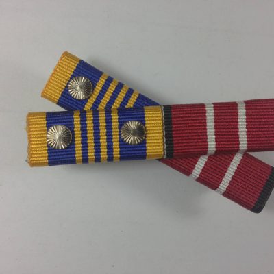Ribbon Bar, Australian Defence Long Service Medal, Australian Defence Medal + 2 Rosettes