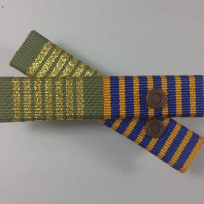 Ribbon Bar, Emergancy National Medal, National Medal + 1 Rosettes