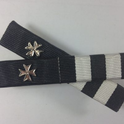 Ribbon Bars, Order of St. John, Long Service Medal + Rosette