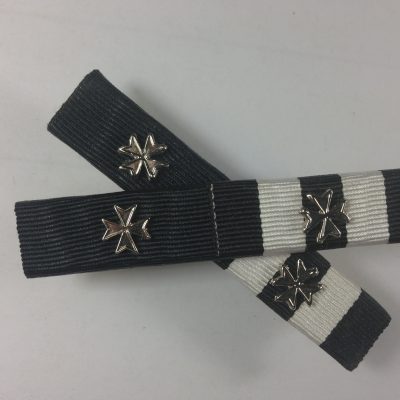 Ribbon Bars, Order of St. John, Long Service Medal + 2 Rosettes