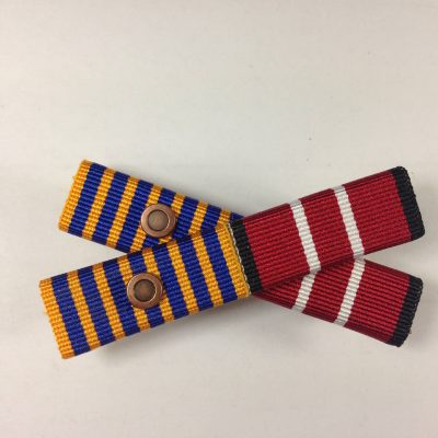 Ribbon Bar, National Medal, Australian Defence Medal + 1 Rosette
