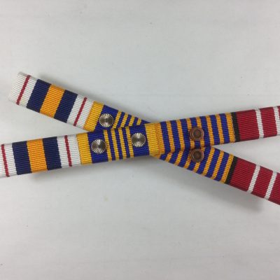 Ribbon Bar, Defence Long + 2 National Police Service Medal, National Medal 1, ADM
