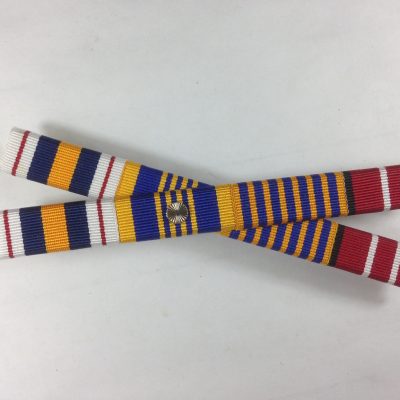 Ribbon Bar, Defence Long + 1 National Police Service Medal, National Medal, ADM
