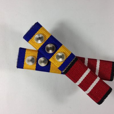 Ribbon Bar, Defence Force Service Medal, Australian Defence Medal + 3 Rosette