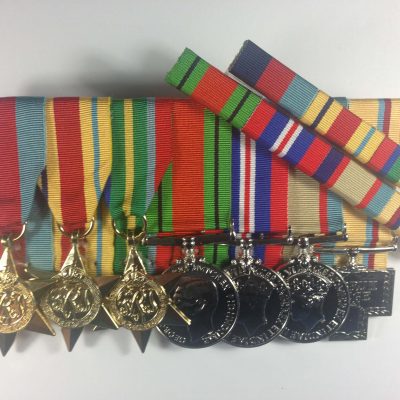World War 2 Africa Star, Pacific Star, Australian Service Tobruk Siege Medal