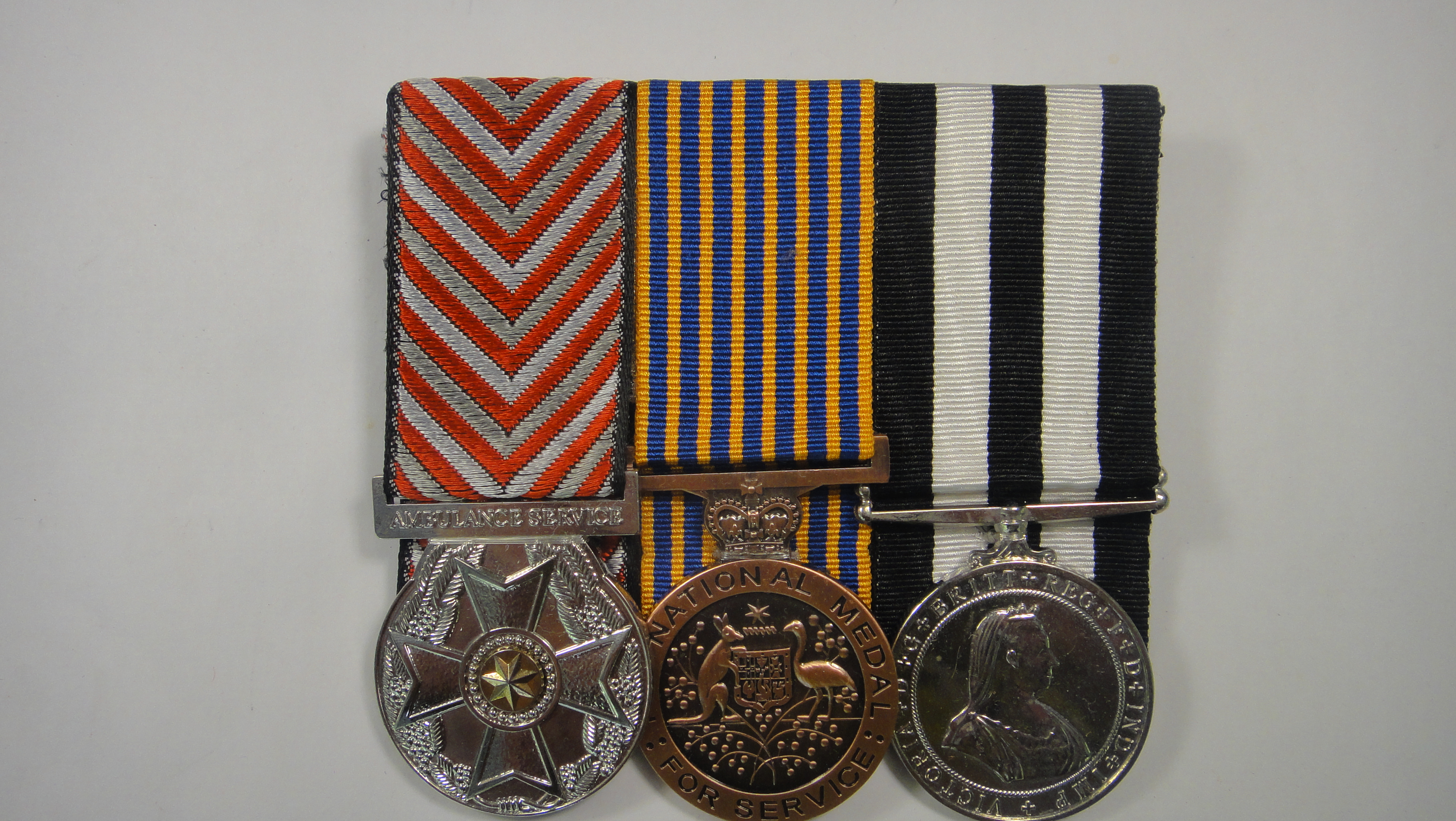 Australian Ambulance Service Medal, National Medal, St John's Long service Medal - Image 2