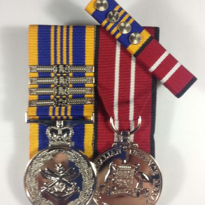 Defence Long Service Medal Australian Defence Medals + 4 Clasp