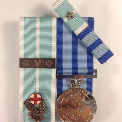 NSW Police Commissioner's Commendation for Courage + Clasp, Diligent and Ethical Service medal + 15 Year Clasp