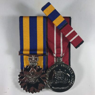 Defence Force Service Medal ADM + Ribbon Bar
