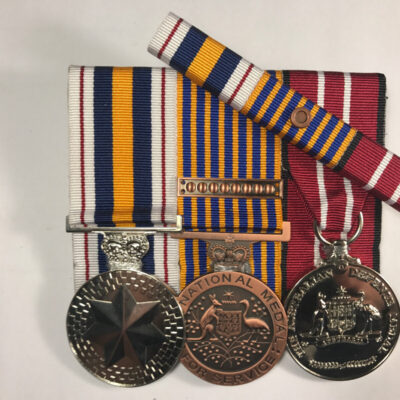National Police Service Medal, NM + clasp, ADM